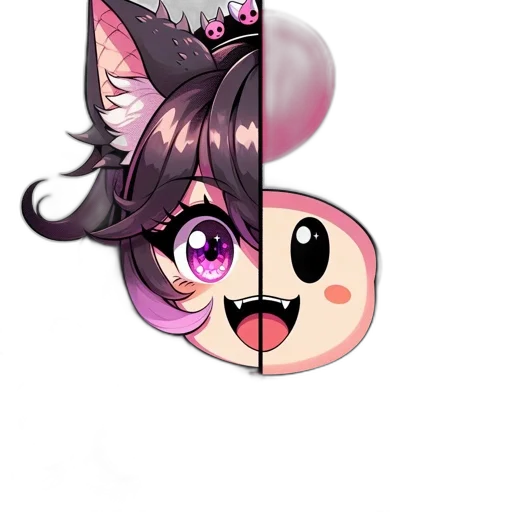 staff, mask, anime, pixel art transparent PNG cut-out