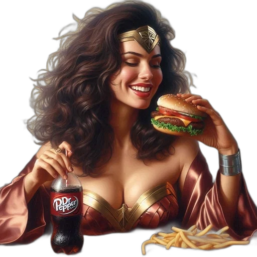 food, comic book art, photorealistic, concept art transparent PNG cut-out
