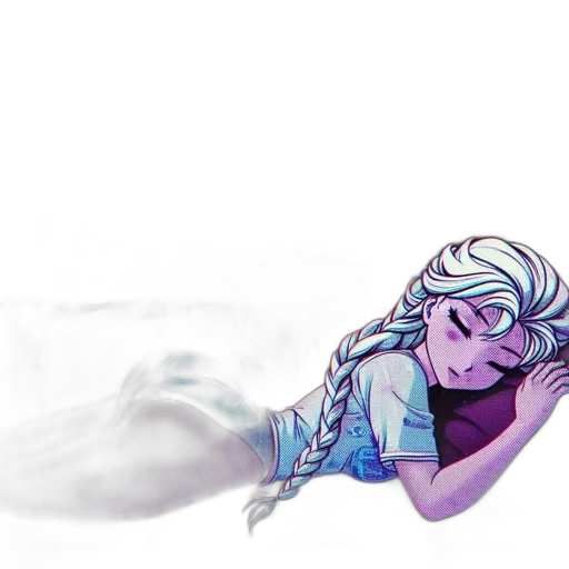 dress, hair, dragon, watercolor transparent PNG cut-out