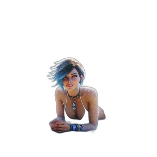 jewelry, face, hair, staff transparent PNG cut-out