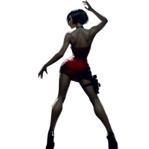 dress, concept art, 3d render, woman transparent PNG cut-out