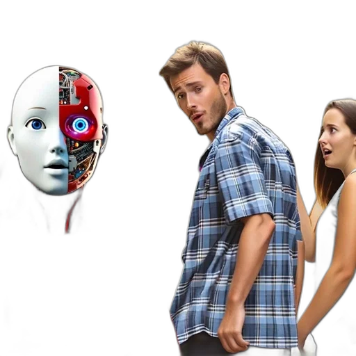 robot, mask, face, weapon transparent PNG cut-out