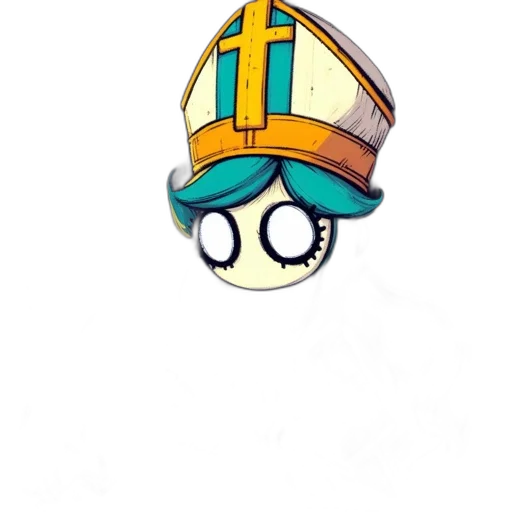 crown, staff, hat, mask transparent PNG cut-out