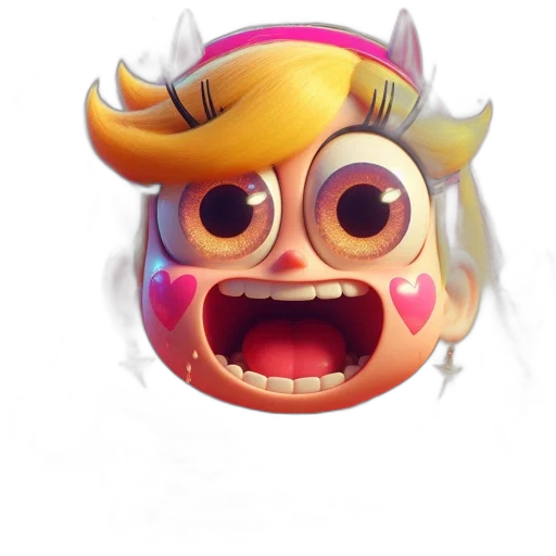 face, mask, crown, creature transparent PNG cut-out