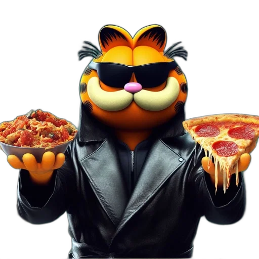 food, animal, jacket, 3d render transparent PNG cut-out
