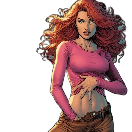 comic book art, concept art, cartoon, fantasy art transparent PNG cut-out