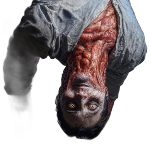 creature, face, mask, jacket transparent PNG cut-out
