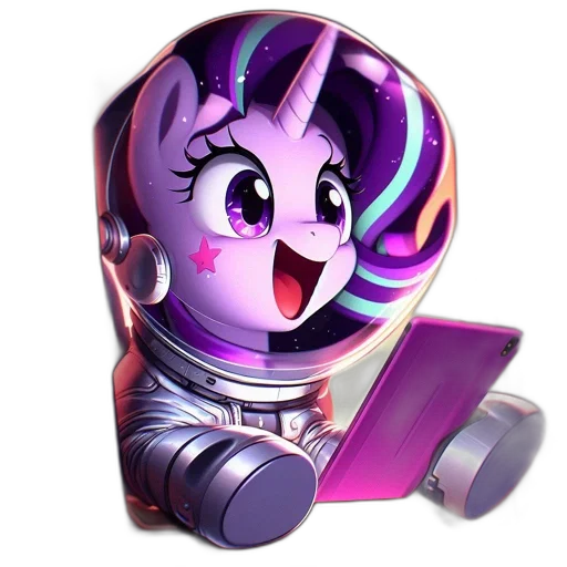 robot, staff, vaporwave, 3d render transparent PNG cut-out