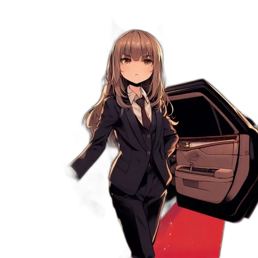 jacket, staff, dress, robot transparent PNG cut-out