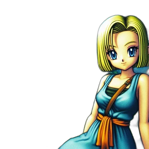 dress, pixel art, anime, concept art transparent PNG cut-out