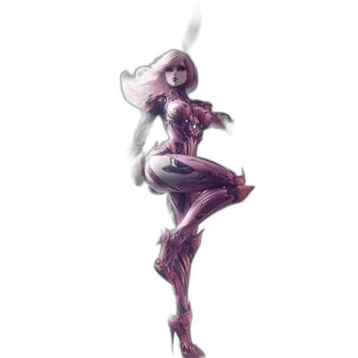 robot, dress, weapon, staff transparent PNG cut-out