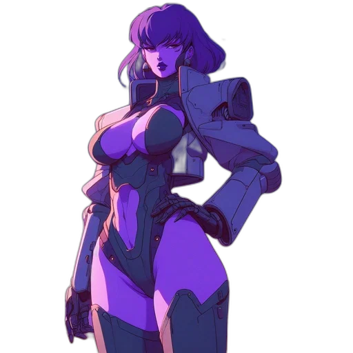 robot, dress, concept art, cyberpunk transparent PNG cut-out