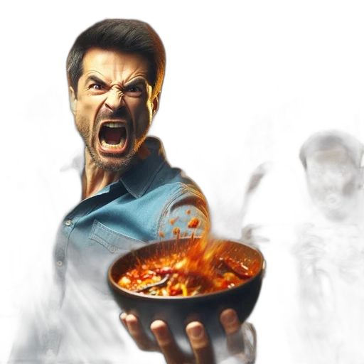 food, concept art, comic book art, photorealistic transparent PNG cut-out