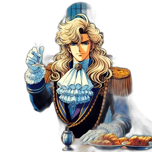 food, staff, crown, jacket transparent PNG cut-out