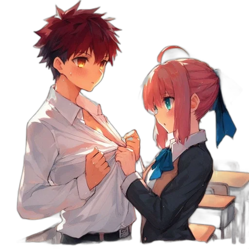 dress, weapon, staff, anime transparent PNG cut-out