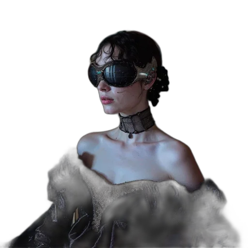 mask, dress, staff, robot transparent PNG cut-out