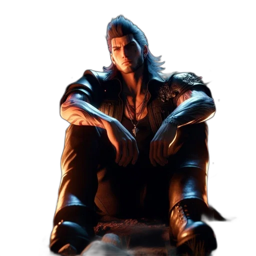 jacket, sword, dragon, face transparent PNG cut-out