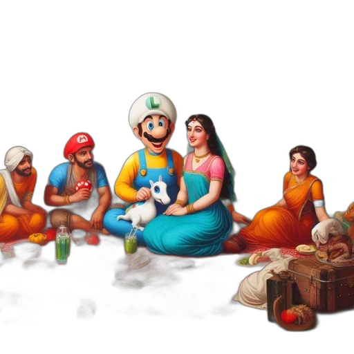 concept art, pixel art, 3d render, fantasy art transparent PNG cut-out