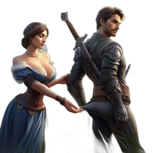 sword, fantasy art, concept art, comic book art transparent PNG cut-out