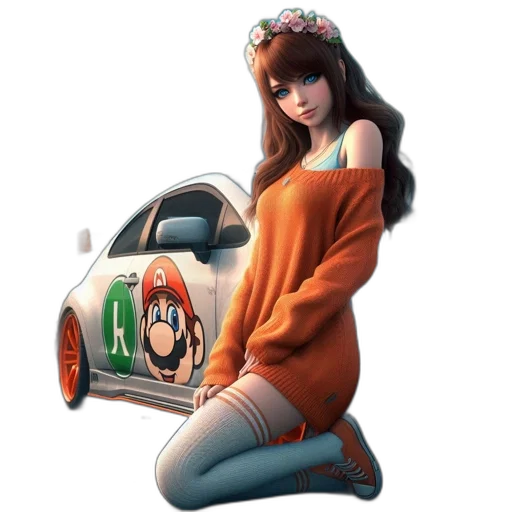 car, dress, robot, animal transparent PNG cut-out