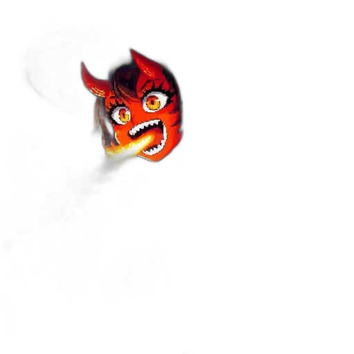 dragon, mask, staff, weapon transparent PNG cut-out