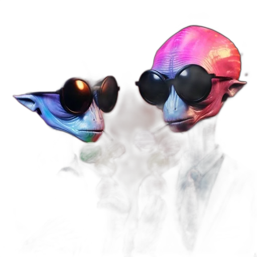 mask, dragon, staff, creature transparent PNG cut-out