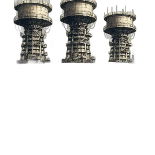 building, crown, robot, weapon transparent PNG cut-out
