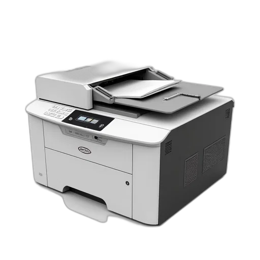 robot, 3d render, monochrome, white transparent PNG cut-out