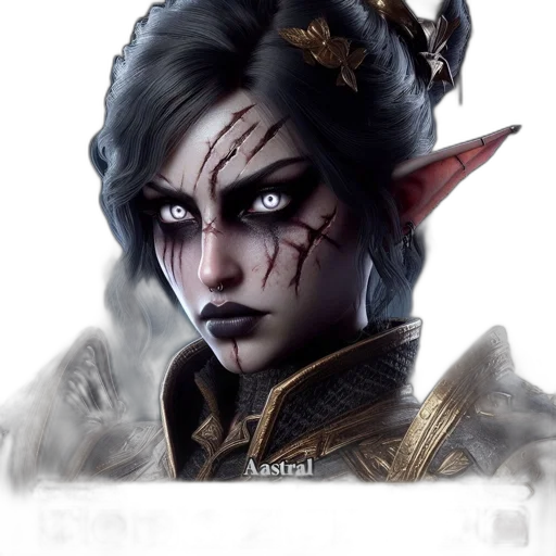 face, staff, dragon, fantasy art transparent PNG cut-out