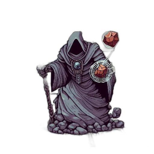 staff, jacket, robot, creature transparent PNG cut-out