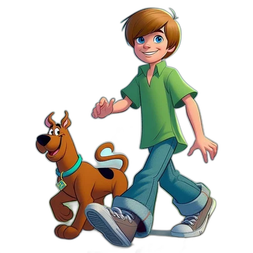 staff, animal, creature, cartoon transparent PNG cut-out