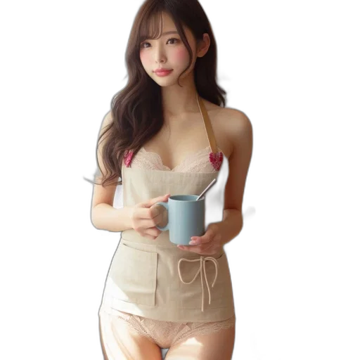 dress, robot, photorealistic, 3d render transparent PNG cut-out