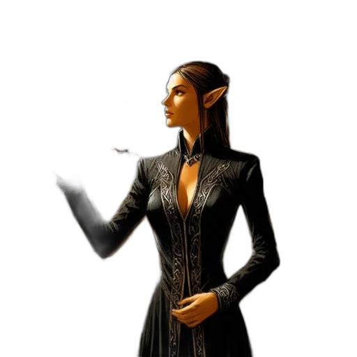 dress, staff, jewelry, jacket transparent PNG cut-out