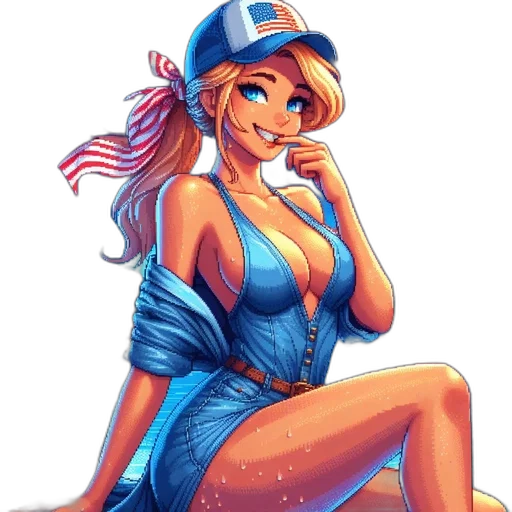 dress, staff, hat, pixel art transparent PNG cut-out