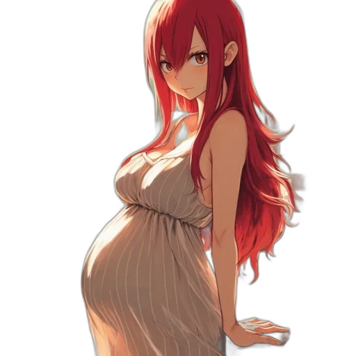 dress, staff, creature, anime transparent PNG cut-out