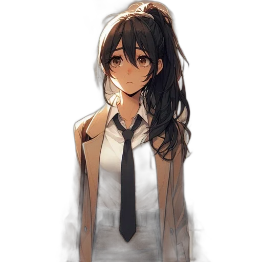 dress, staff, face, jacket transparent PNG cut-out
