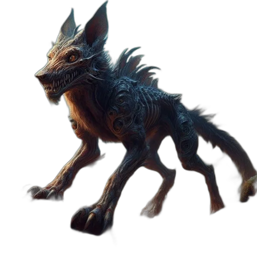 creature, animal, dragon, staff transparent PNG cut-out