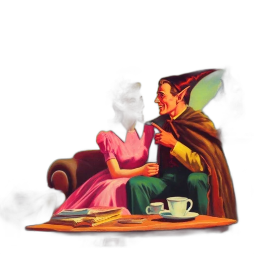 furniture, umbrella, concept art, comic book art transparent PNG cut-out