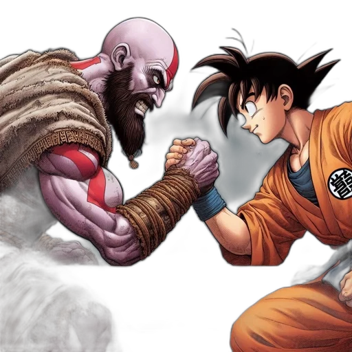 comic book art, concept art, two, animated transparent PNG cut-out