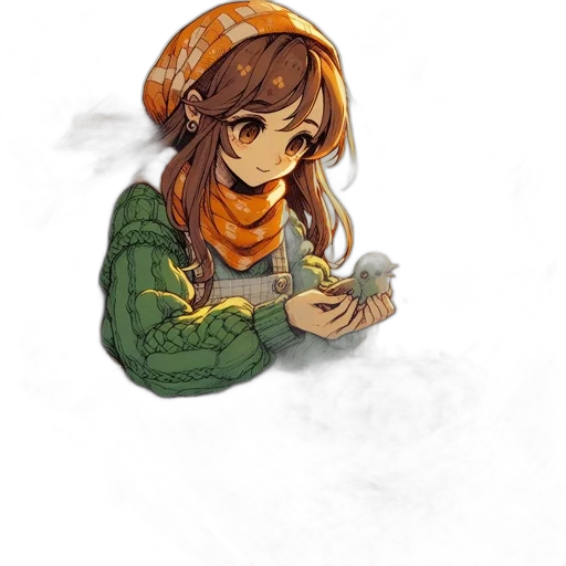 hat, jewelry, staff, face transparent PNG cut-out