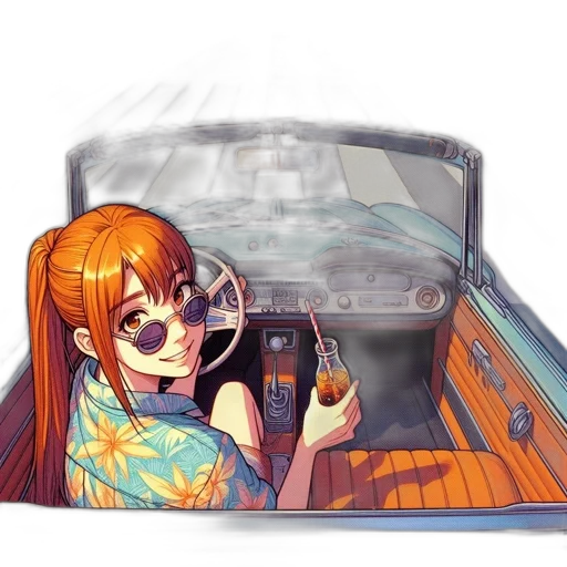 car, jacket, weapon, face transparent PNG cut-out