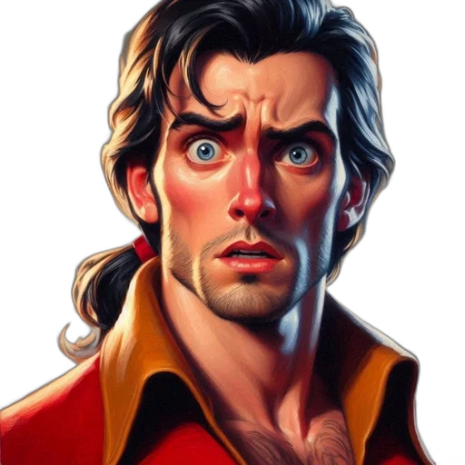 jacket, face, comic book art, photorealistic transparent PNG cut-out