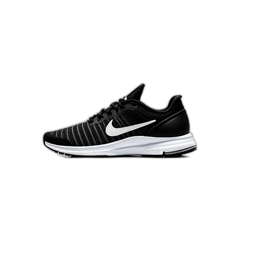 shoes, black, white, nike transparent PNG cut-out
