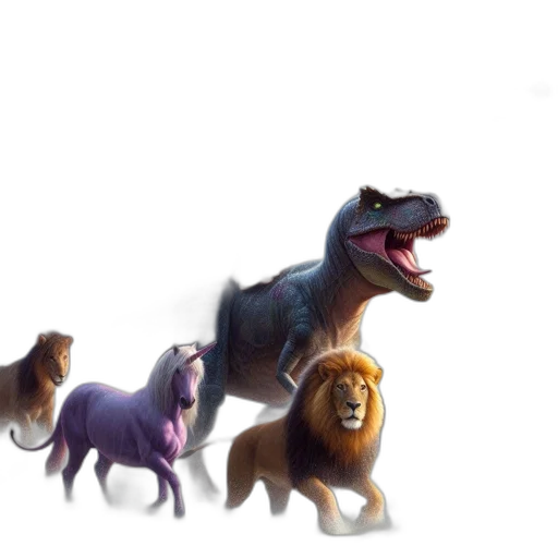 animal, creature, concept art, 3d render transparent PNG cut-out