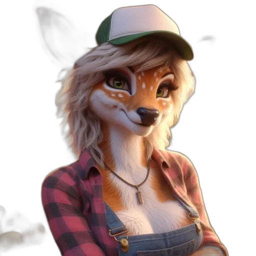 hat, staff, animal, face transparent PNG cut-out