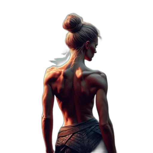 dress, dragon, weapon, hair transparent PNG cut-out