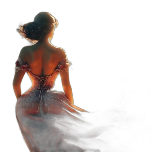 dress, crown, jewelry, concept art transparent PNG cut-out