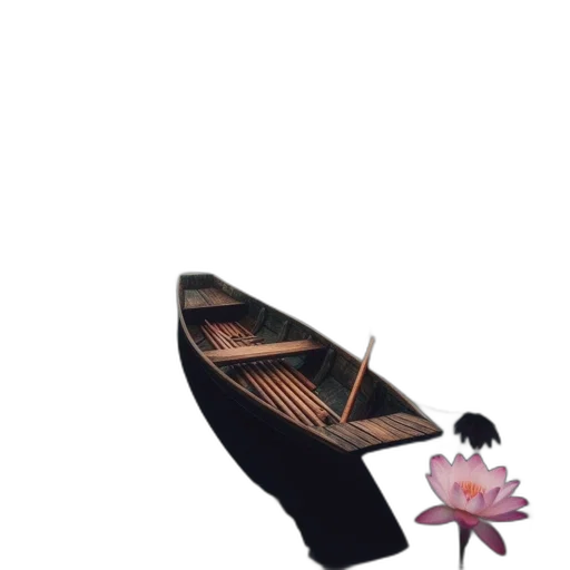 shoes, umbrella, flower, photorealistic transparent PNG cut-out