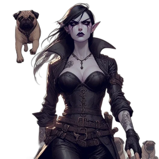 fantasy art, concept art, comic book art, pixel art transparent PNG cut-out