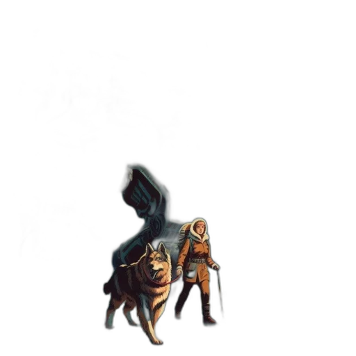 animal, creature, staff, dragon transparent PNG cut-out
